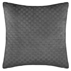 Coussin déhoussable en velours reliefé