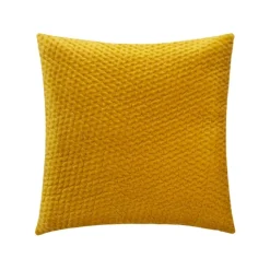 Coussin déhoussable en velours reliefé