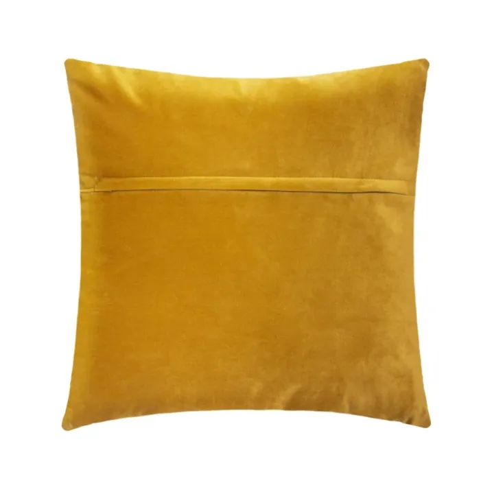 Coussin déhoussable en velours reliefé