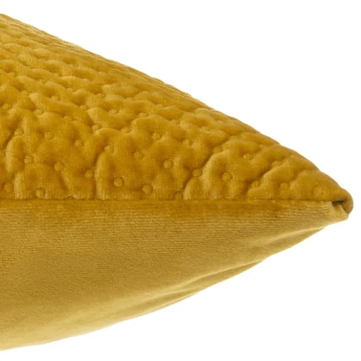 Coussin déhoussable en velours reliefé