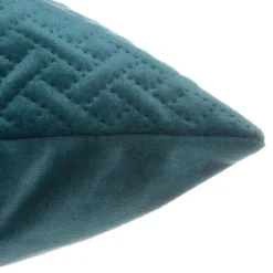 Coussin déhoussable en velours reliefé