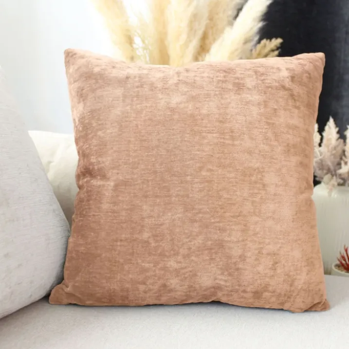 Coussin déhoussable en velours