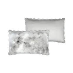 Coussin déhoussable imitation fourrure