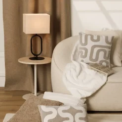 Coussin déhoussable jacquard chenille avec dos en velours