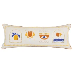 Coussin déhoussable motif graphique