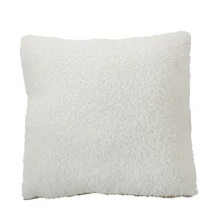 Coussin déhoussable tissu bouclé