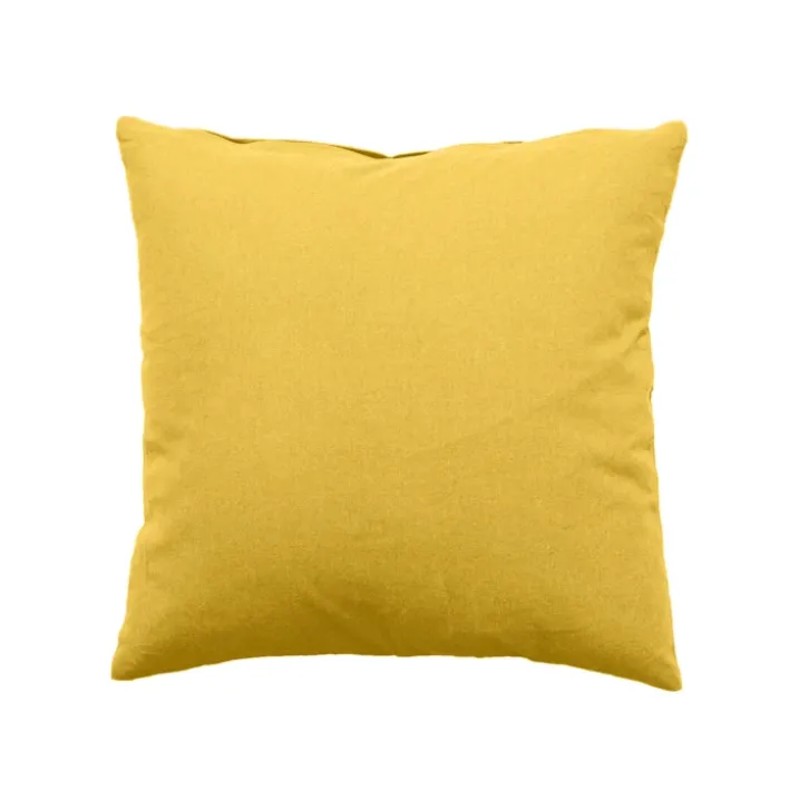 Coussin déhoussable uni en coton