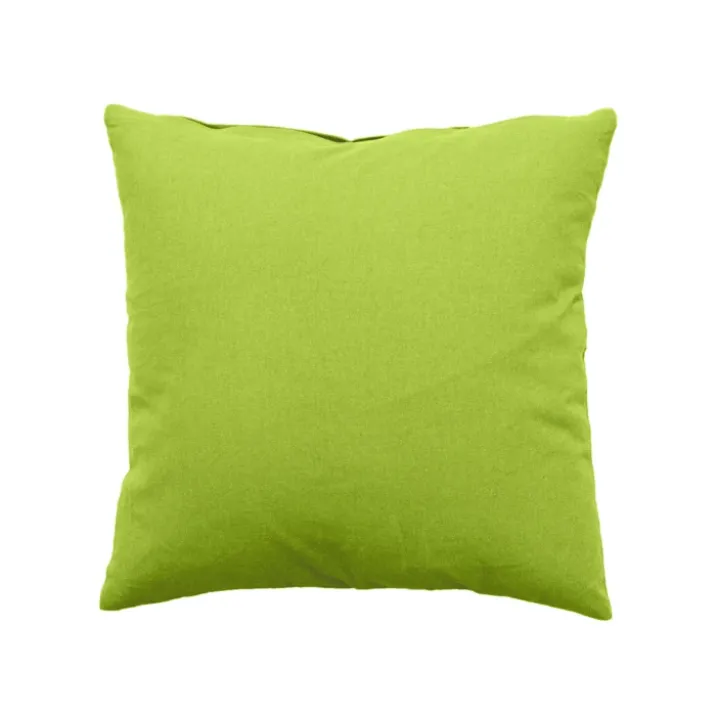 Coussin déhoussable uni en coton
