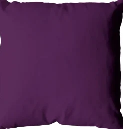 Coussin déhoussable uni en coton