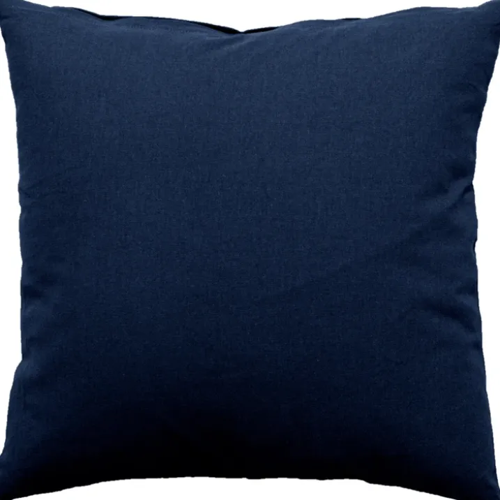 Coussin déhoussable uni en coton