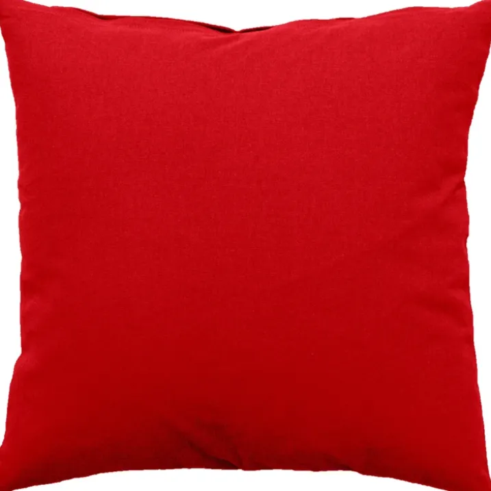 Coussin déhoussable uni en coton