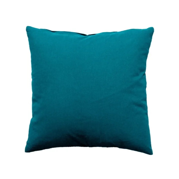 Coussin déhoussable uni en coton