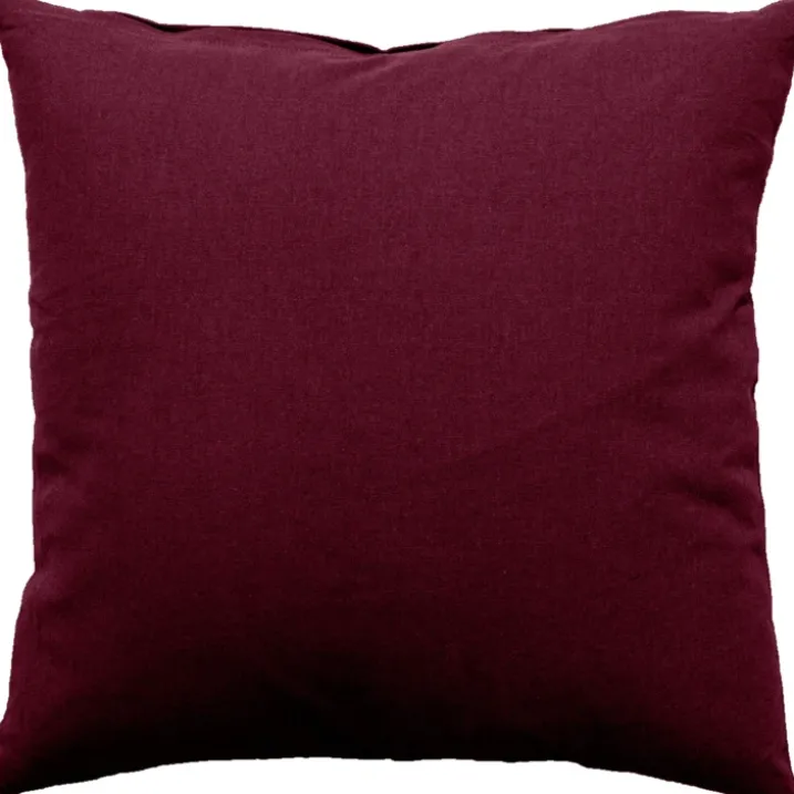 Coussin déhoussable uni en coton