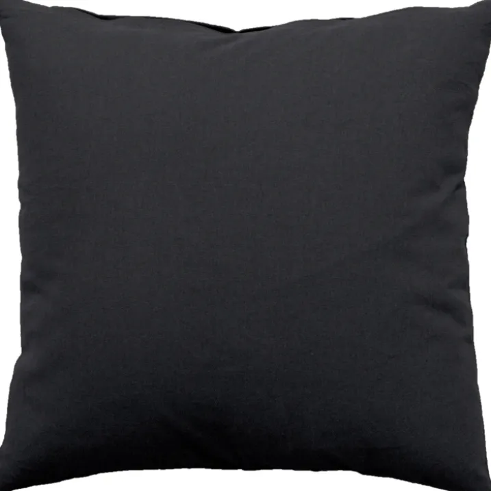 Coussin déhoussable uni en coton