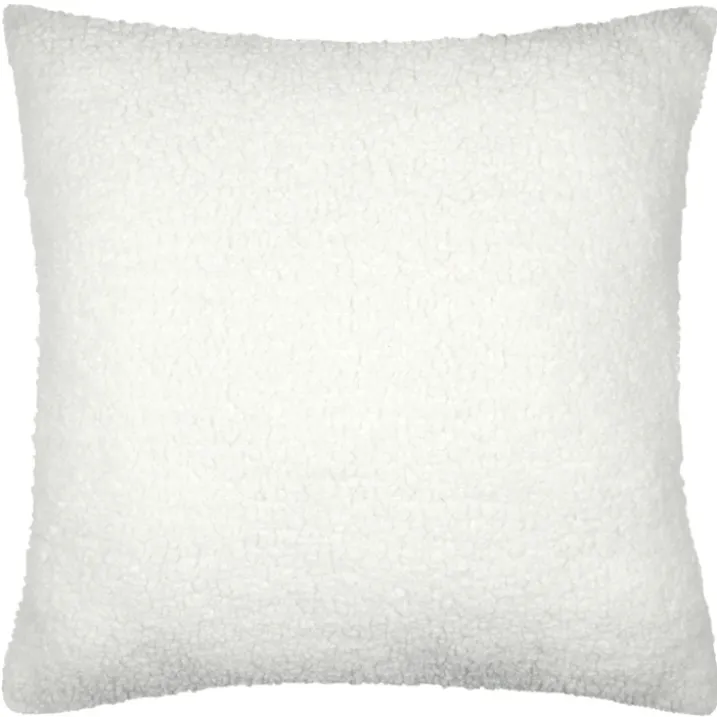 Coussin effet bouclette avec motif flocon