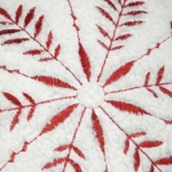 Coussin effet bouclette avec motif flocon