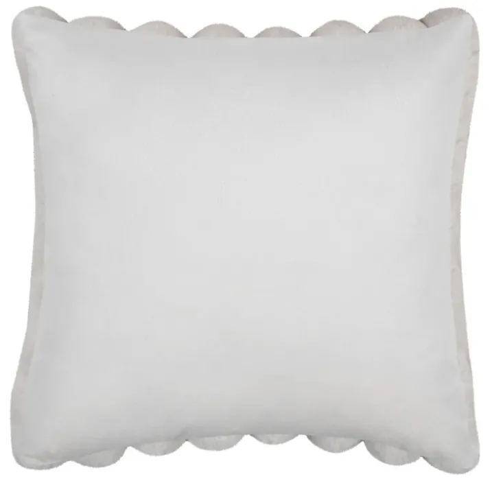 Coussin en imitation fourrure ultra douce à bandes