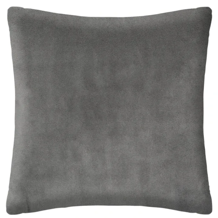 Coussin en imitation fourrure bouclée