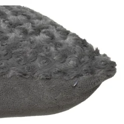 Coussin en imitation fourrure bouclée