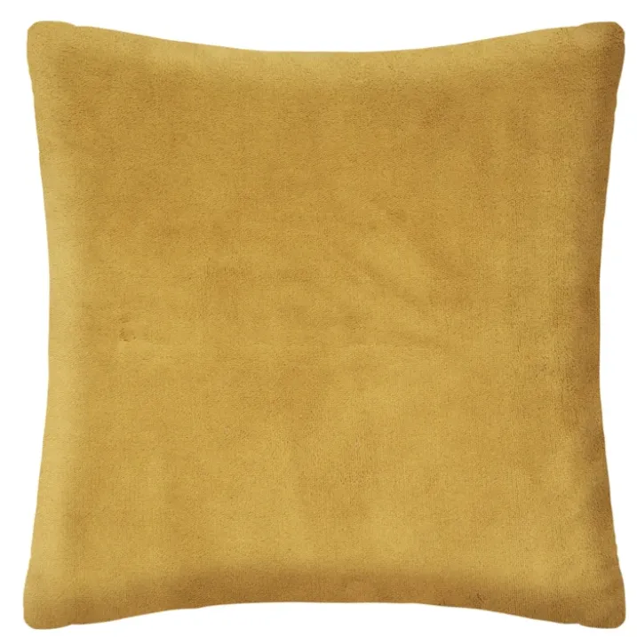 Coussin en imitation fourrure bouclée