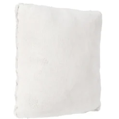 Coussin en imitation fourrure bouclée