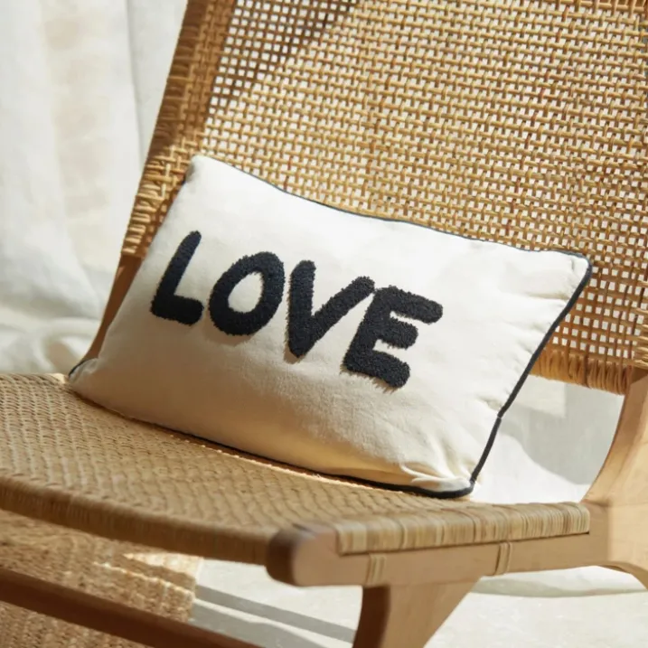Coussin en toile Love