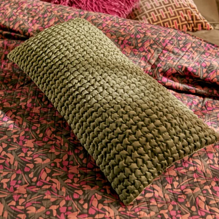 Coussin en velours effet 3D moelleux