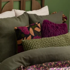 Coussin en velours effet 3D moelleux