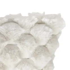 Coussin fausse fourrure Inuit effet tie and dye