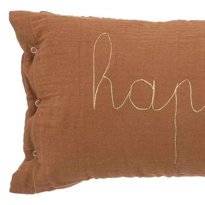 Coussin gaze de coton avec mot doux