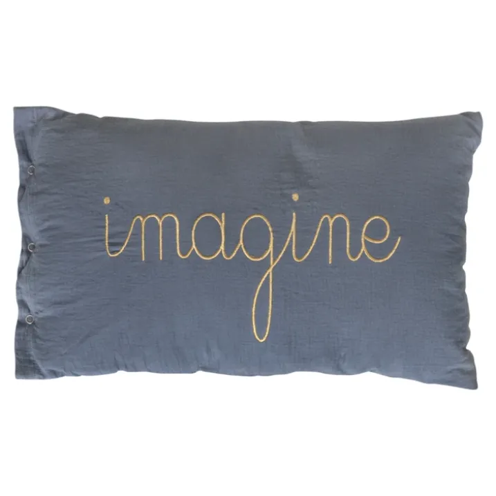 Coussin gaze de coton avec mot doux
