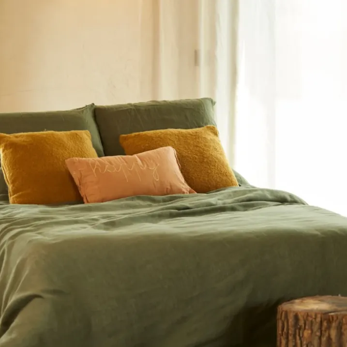 Coussin gaze de coton avec mot doux