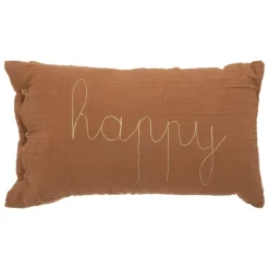 Coussin gaze de coton avec mot doux