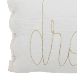 Coussin gaze de coton avec mot doux