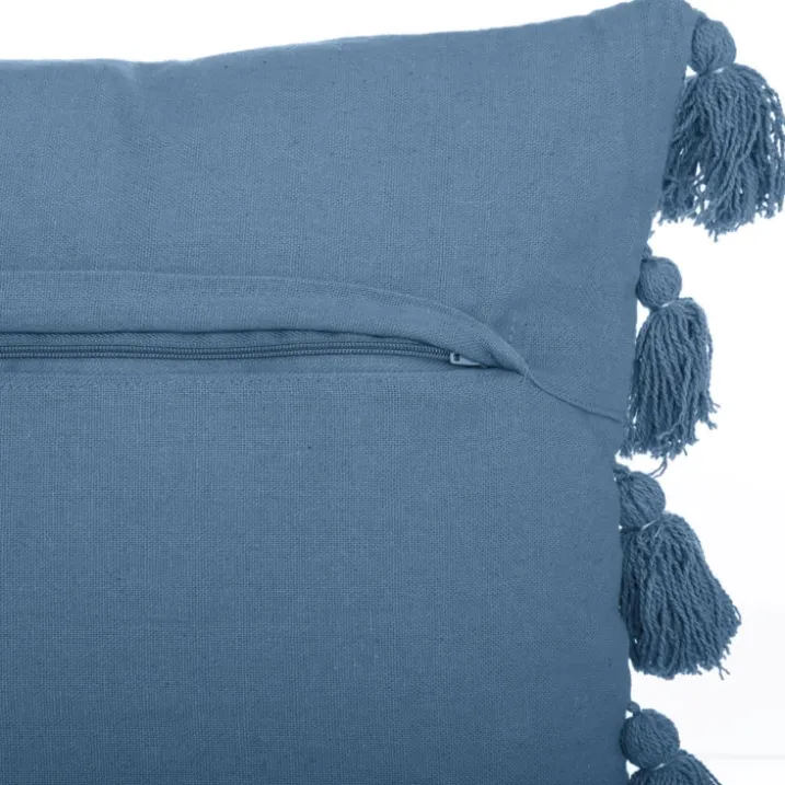 Coussin gypsy avec pompons