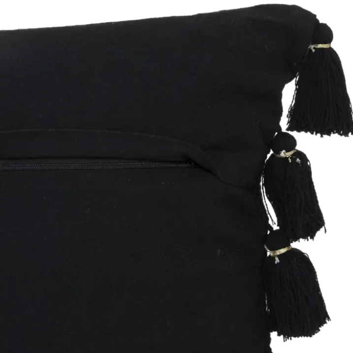Coussin gypsy avec pompons