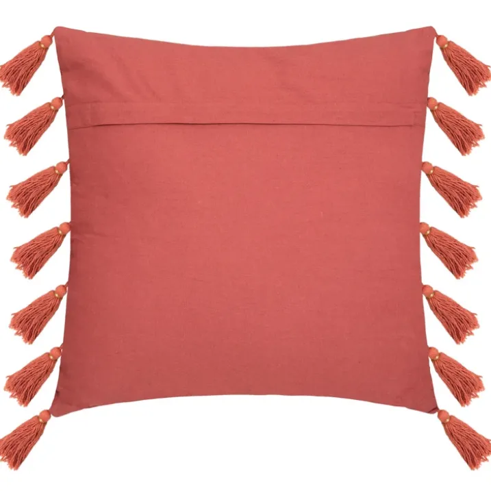 Coussin gypsy avec pompons