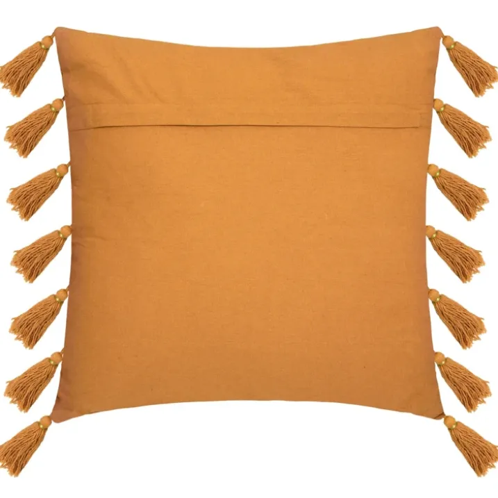 Coussin gypsy avec pompons