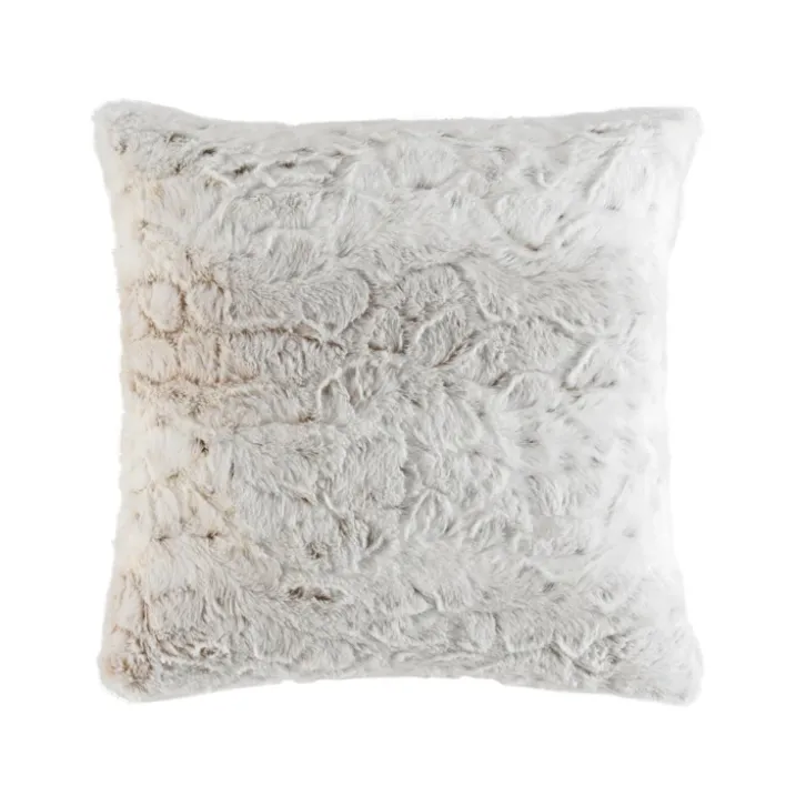 Coussin imitation fourrure