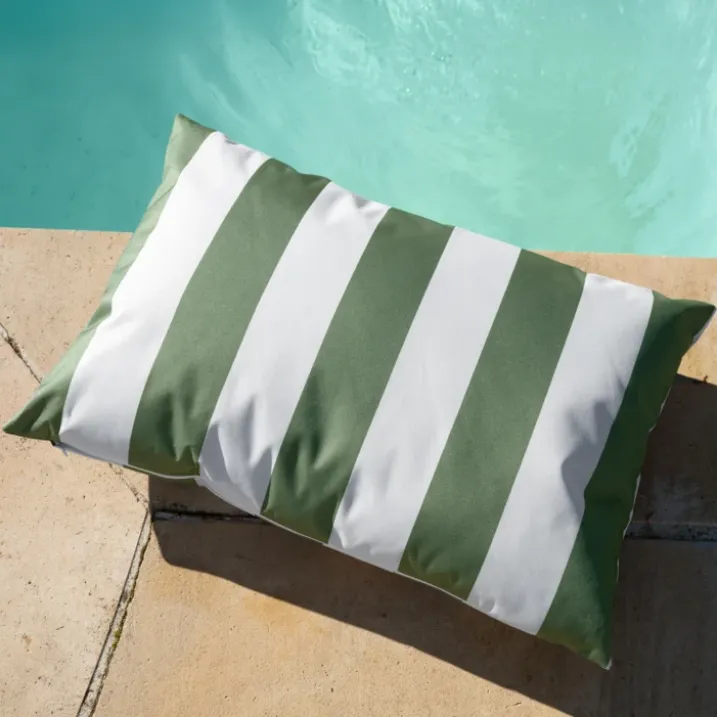 Coussin imperméable déhoussable à rayures ARCACHON