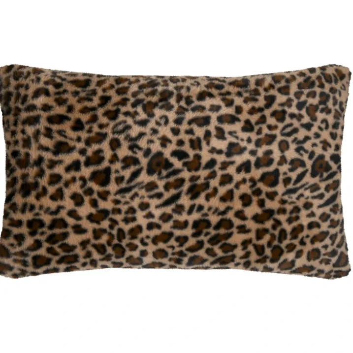 Coussin imprimé léopard