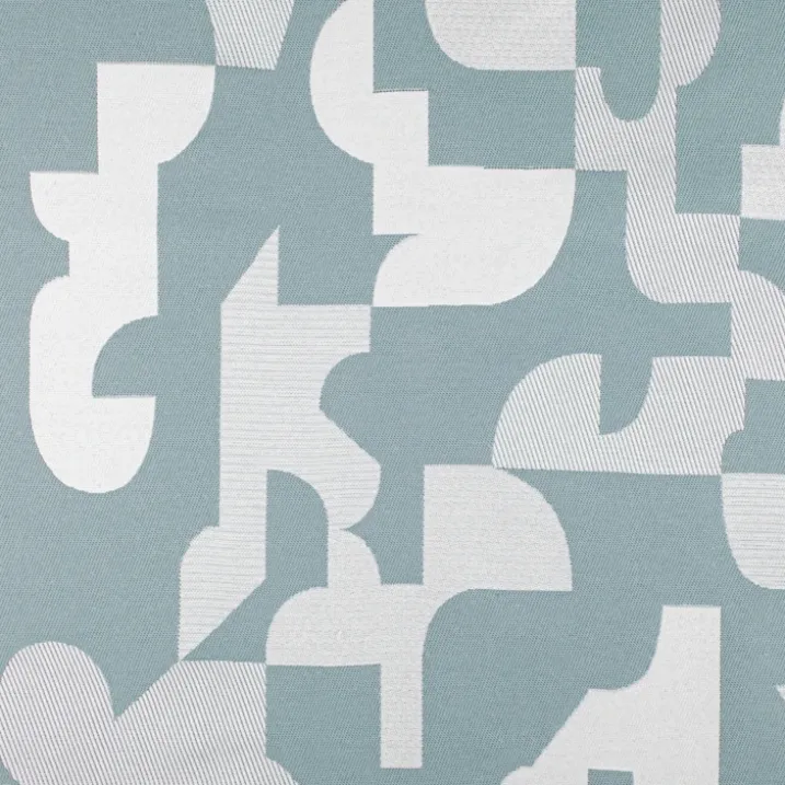 Coussin jacquard géométrique texturé rétro