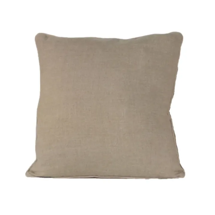 Coussin lin et coton bourdon