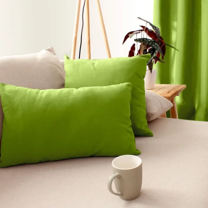 Coussin non déhoussable en coton uni