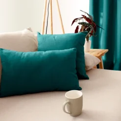 Coussin non déhoussable en coton uni