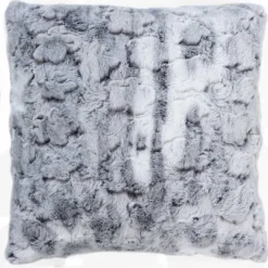 Coussin non déhoussable en imitation fourrure