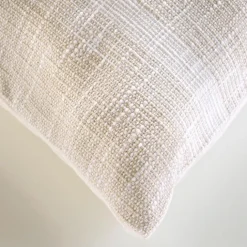 Coussin polycoton tissé à rayures