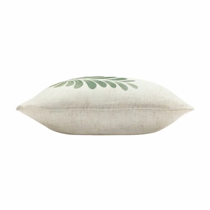 Coussin polylin imprimé feuillage