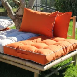 Coussin rectangle uni extérieur
