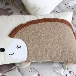 Coussin rectangulaire enfant hérisson